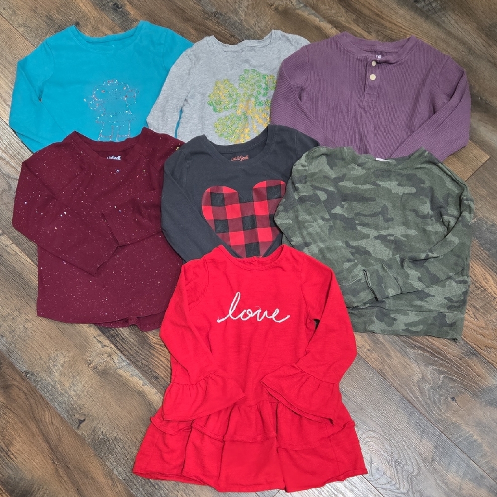 Misc Toddler Girls Long Sleeve Tops Bundle